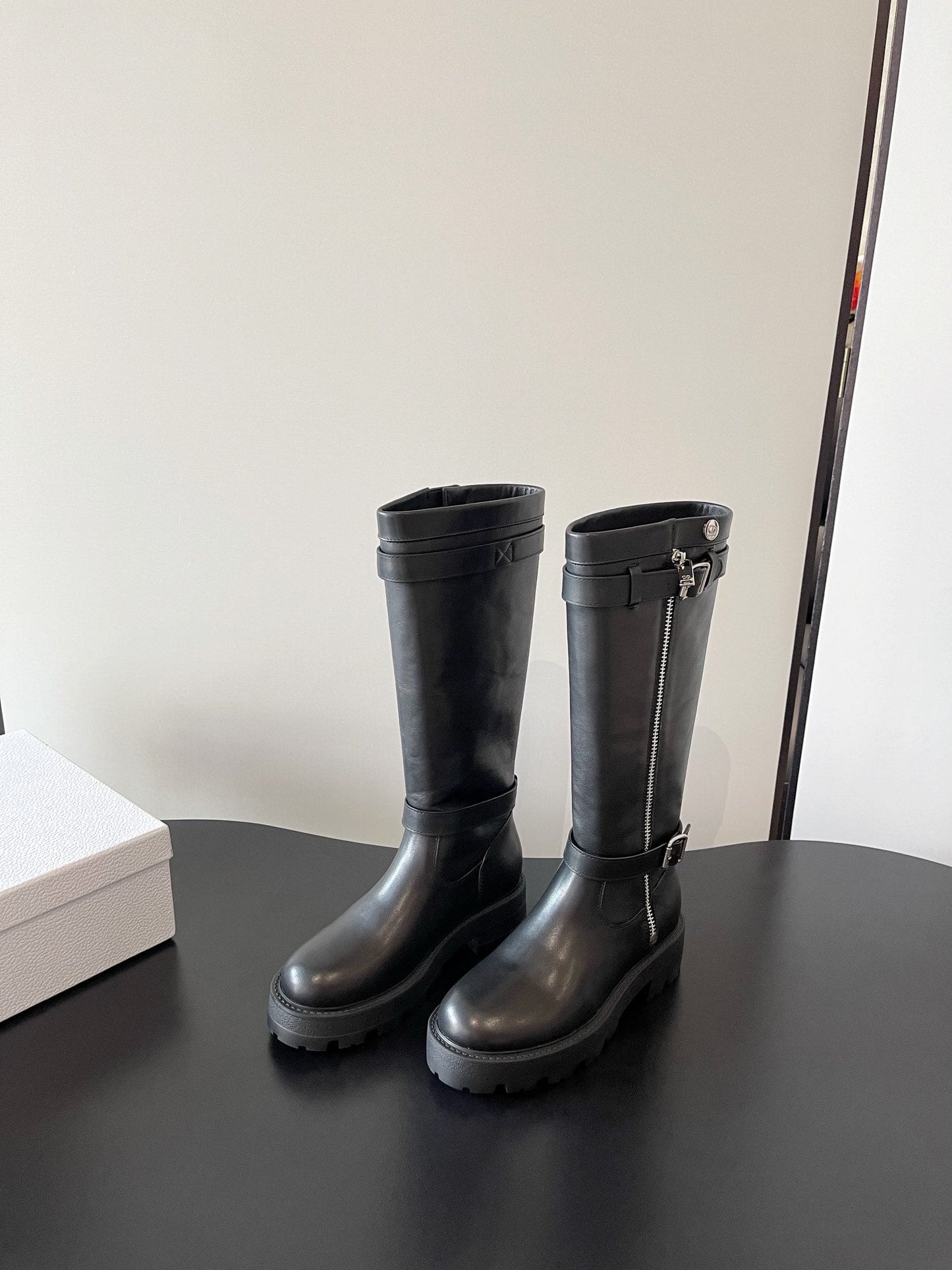 Thick soled knight boots, heavy-duty Martin boots