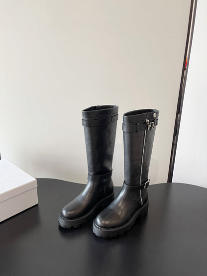 Thick soled knight boots, heavy-duty Martin boots