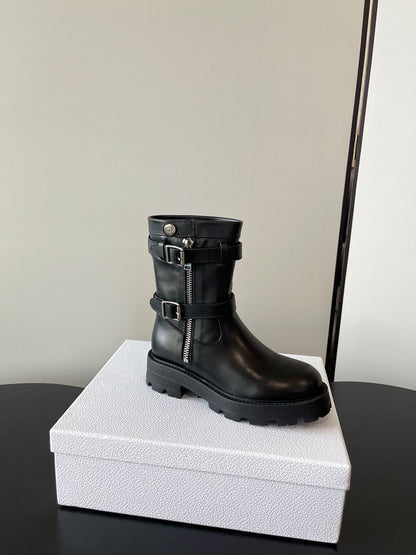 Thick soled knight boots, heavy-duty Martin boots
