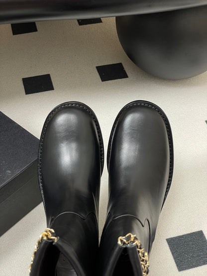 Chain boots suede short boots