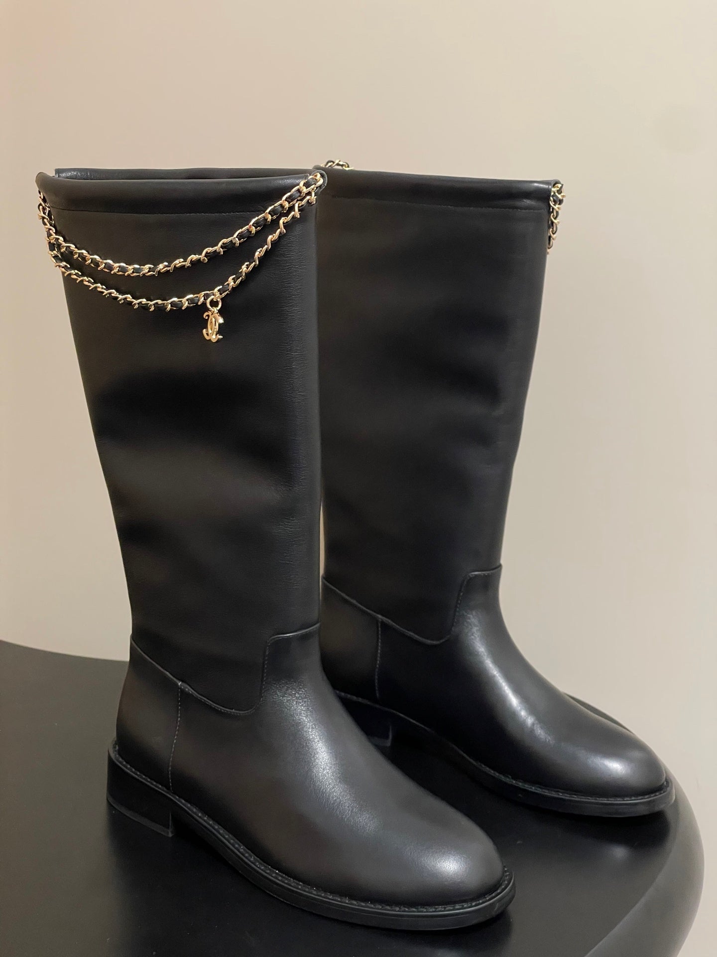 Chain boots suede short boots