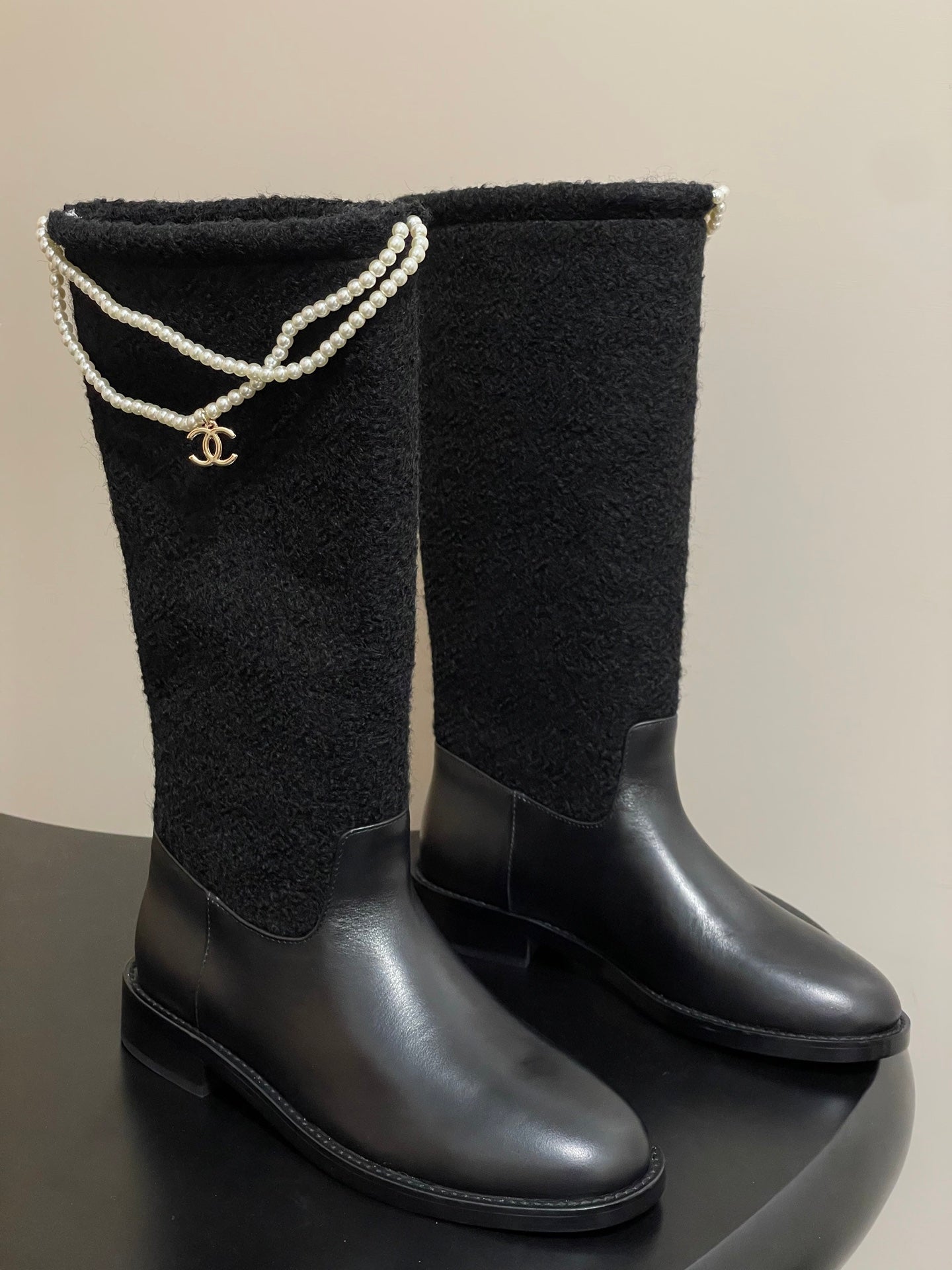 Chain boots suede short boots