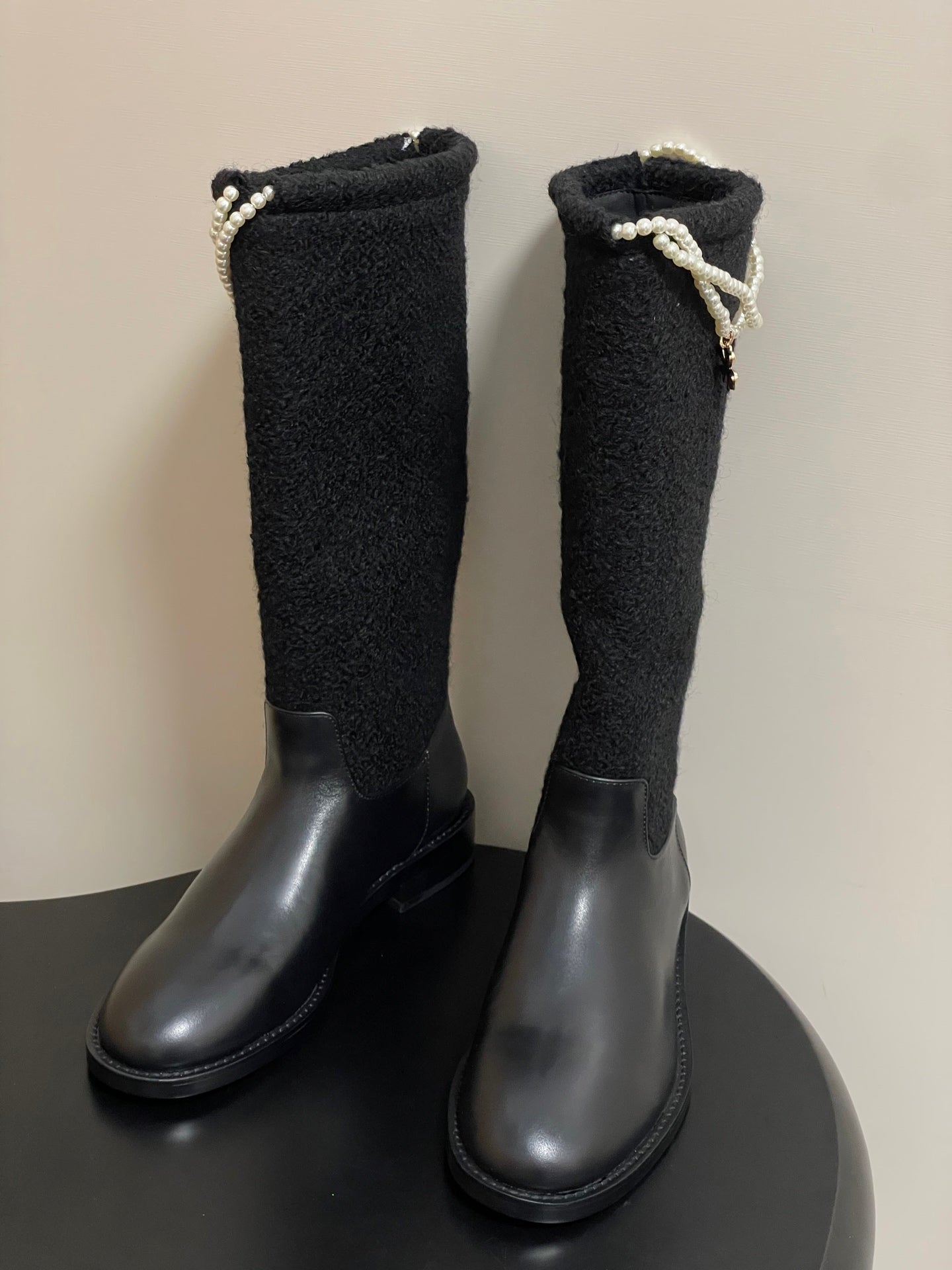 Chain boots suede short boots