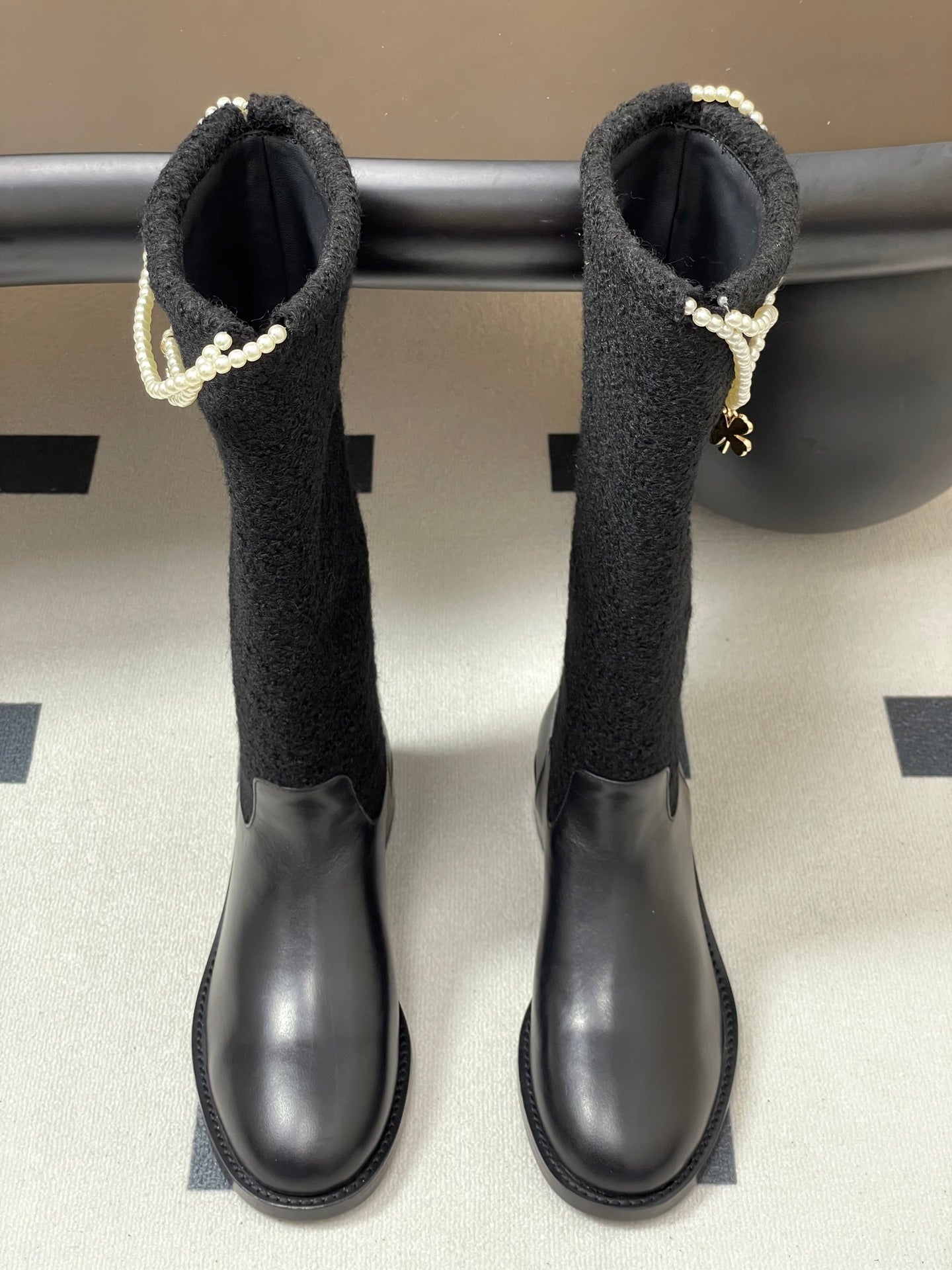 Chain boots suede short boots