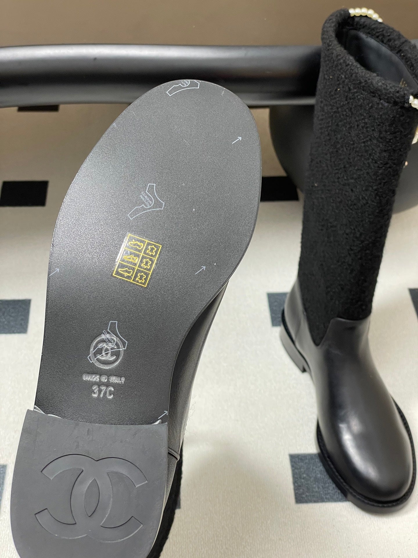 Chain boots suede short boots