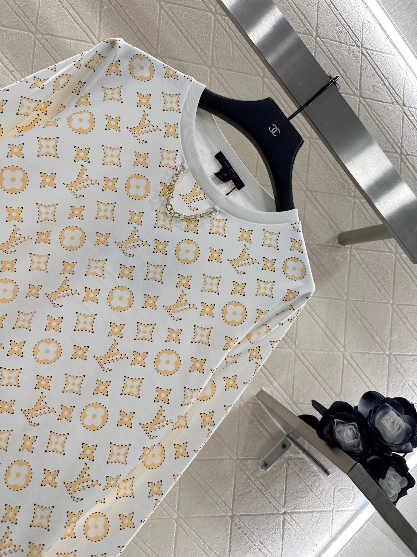 25fw Printed chain top