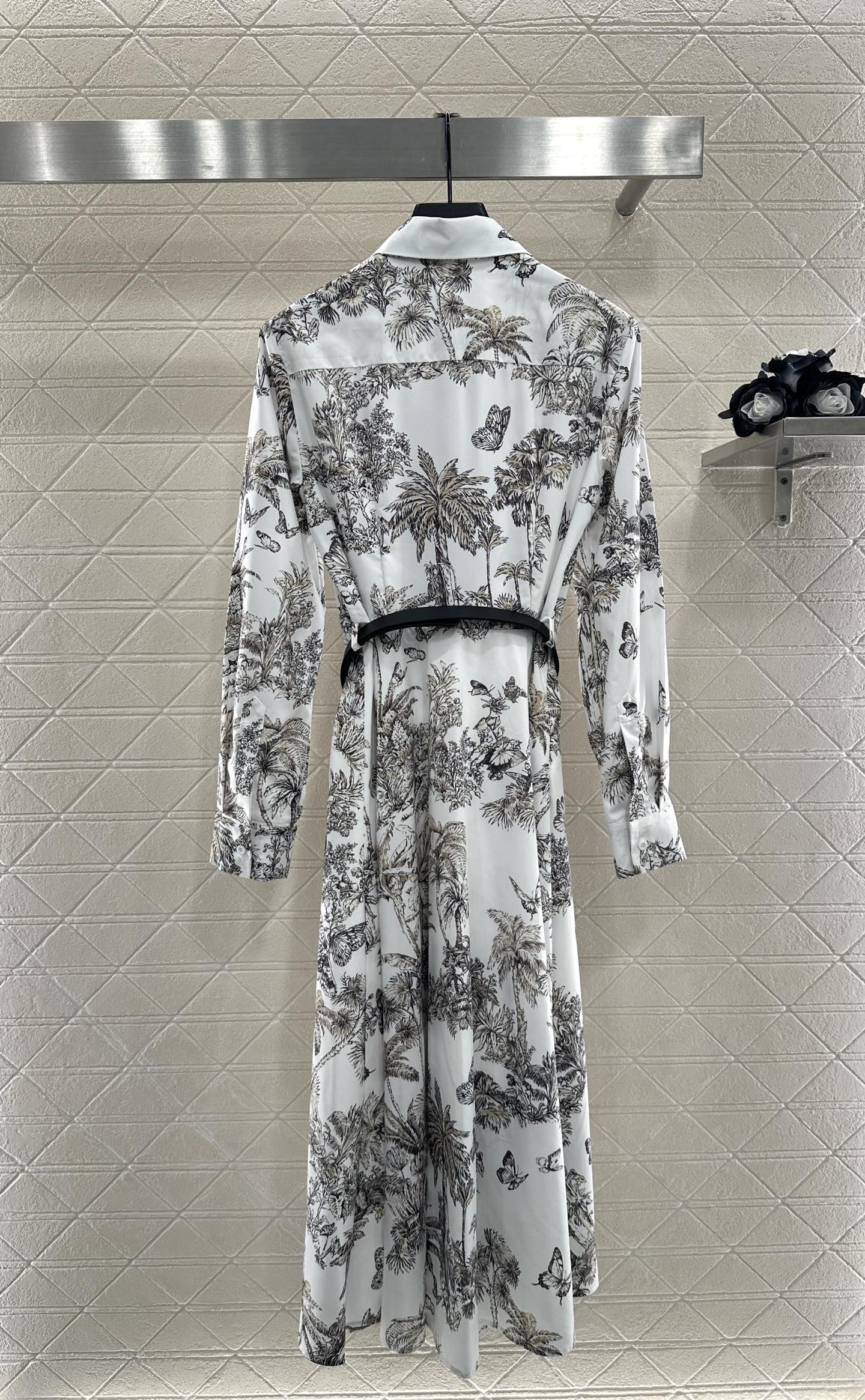 25fw Printed belt dress