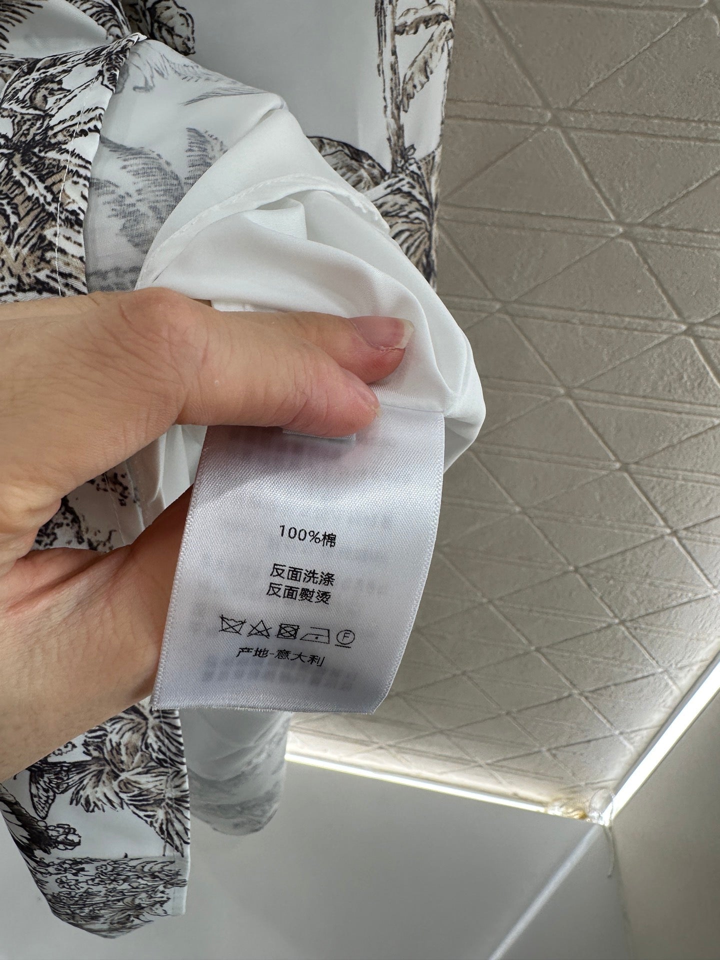 25fw Printed belt dress