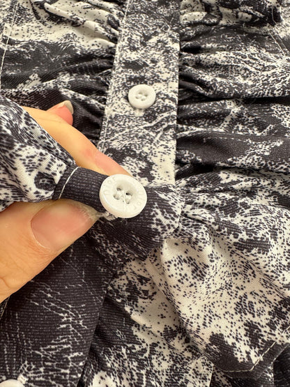 25fw Printed belt dress