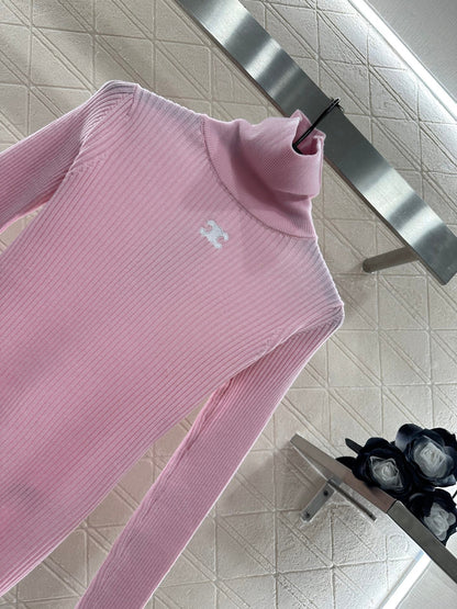 25fw Slim fit high neck base shirt