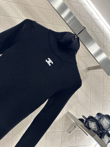 25fw Slim fit high neck base shirt