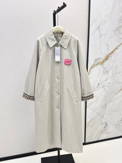 25fw Medium to long windbreaker