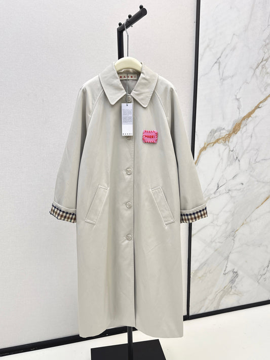 25fw Medium to long windbreaker