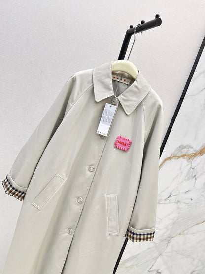 25fw Medium to long windbreaker