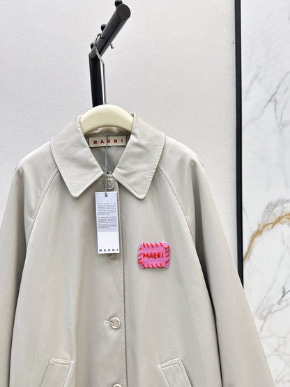 25fw Medium to long windbreaker