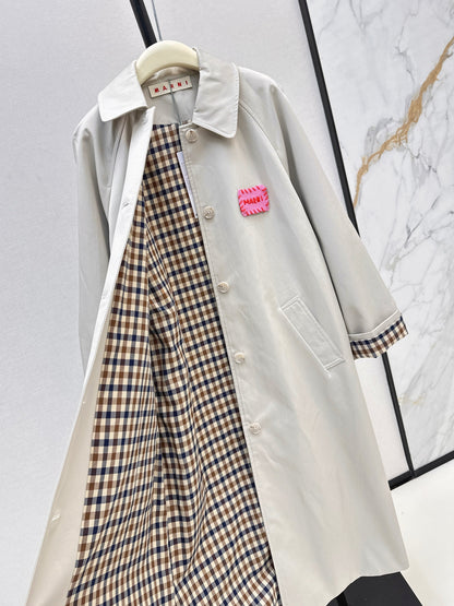 25fw Medium to long windbreaker