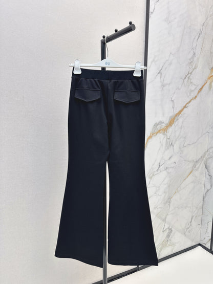 25fw Decorative micro flared pants
