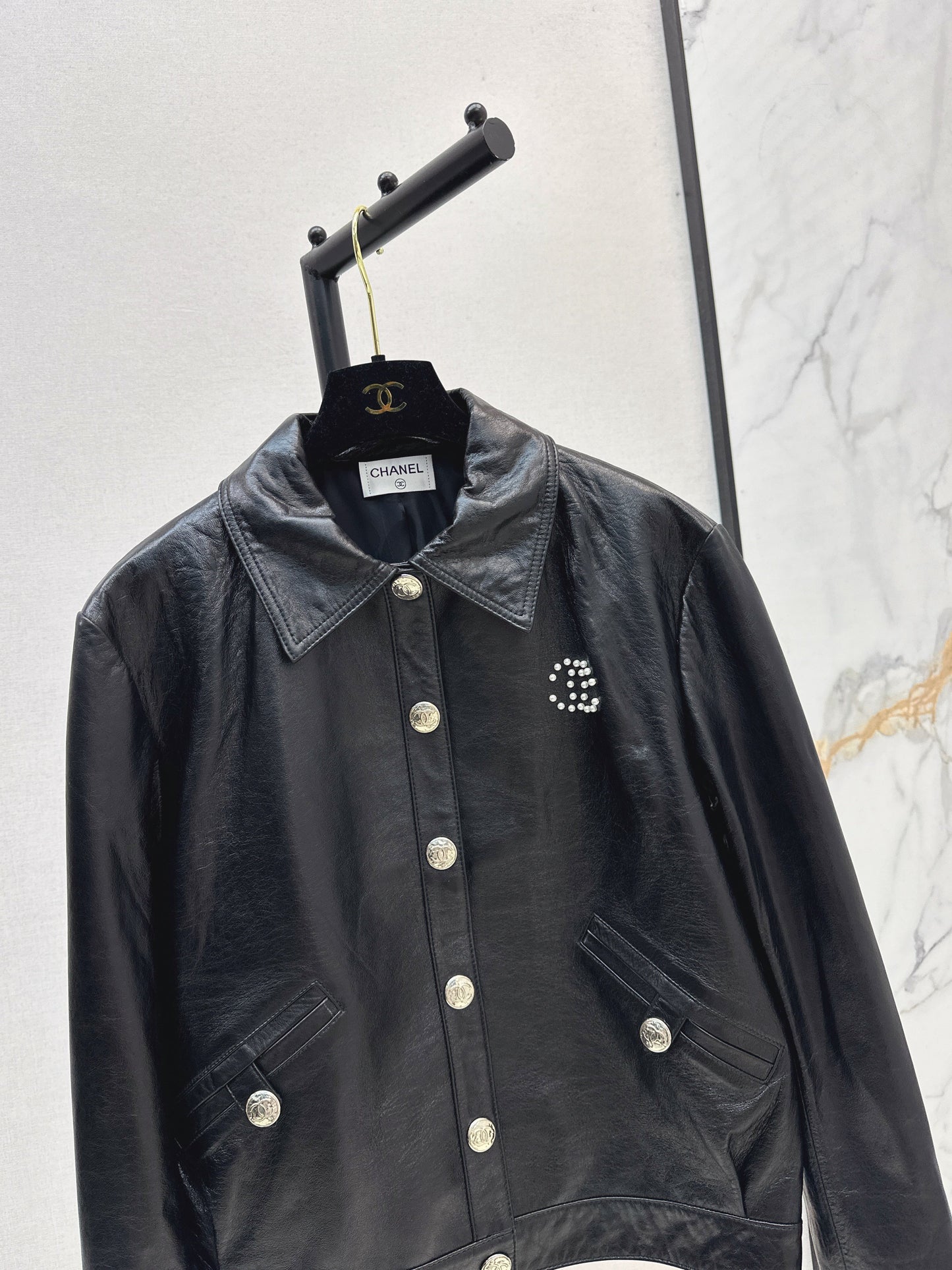 25fw Flip collar short jacket