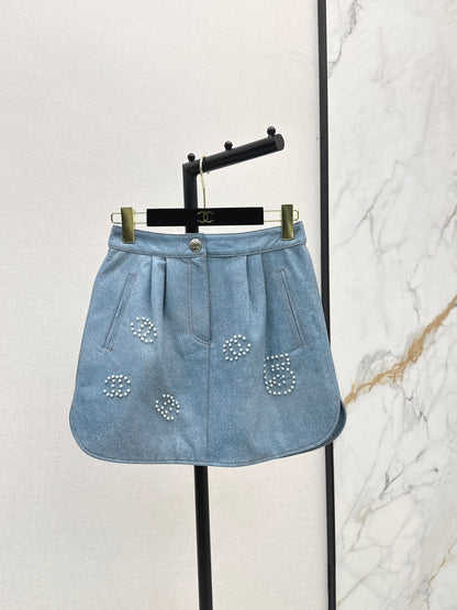 25fw Logo Bead Half Skirt