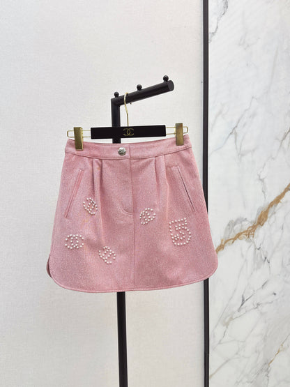 25fw Logo Bead Half Skirt