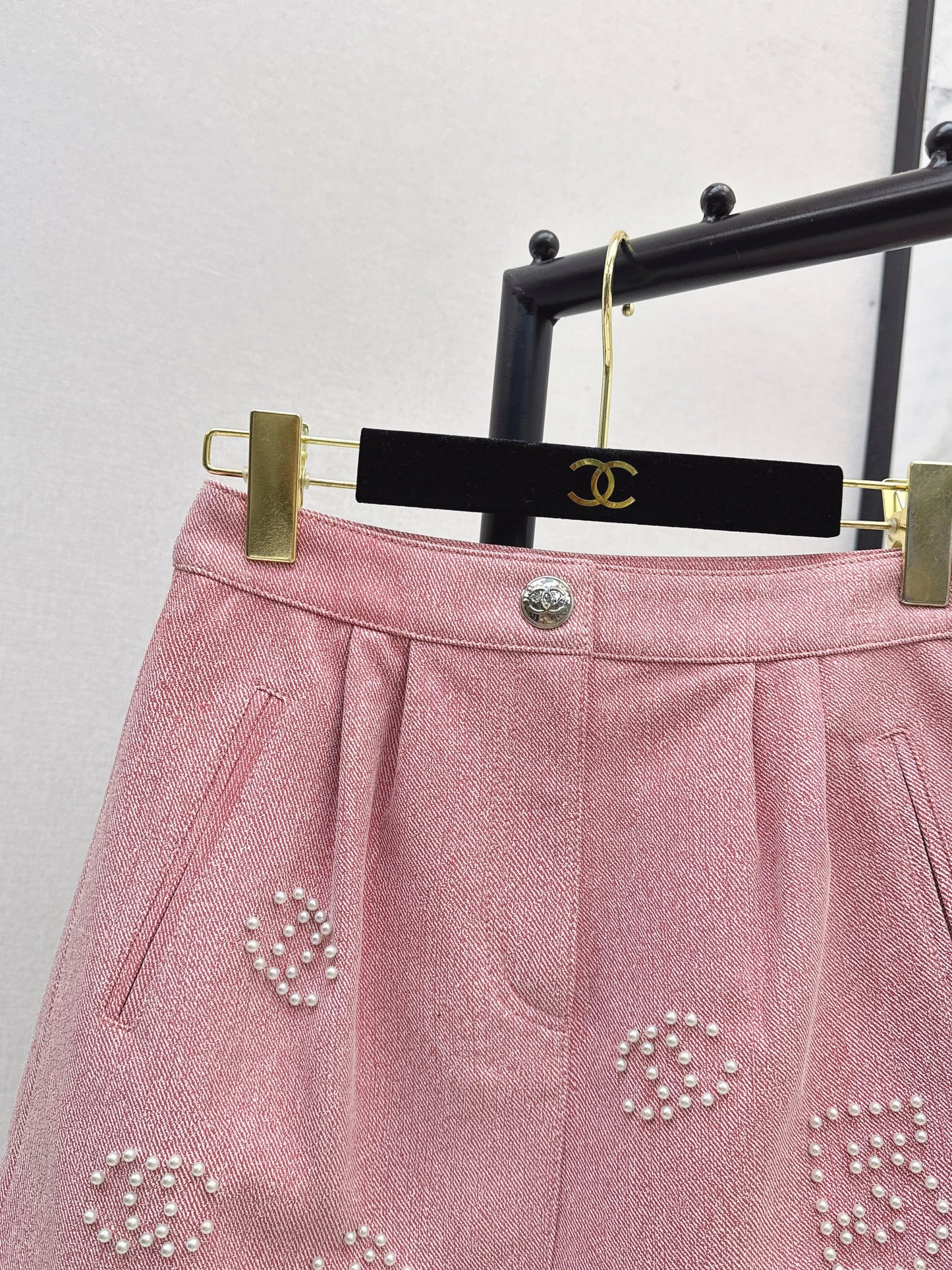 25fw Logo Bead Half Skirt