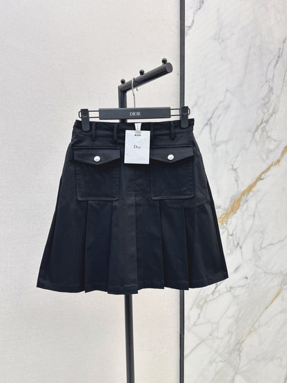 25fw High waisted pleated skirt