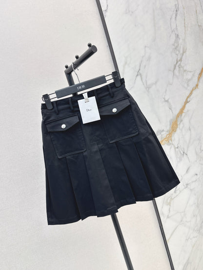 25fw High waisted pleated skirt