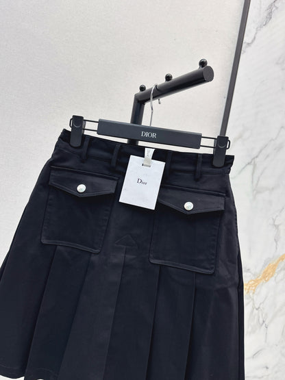 25fw High waisted pleated skirt