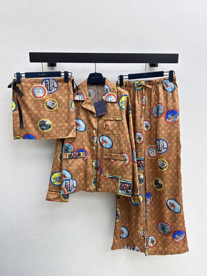 25fw Full printed pajamas