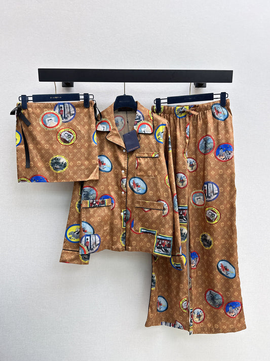 25fw Full printed pajamas