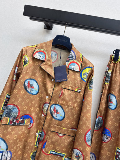 25fw Full printed pajamas