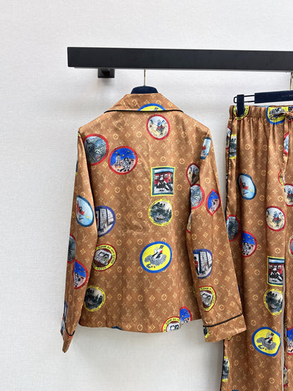 25fw Full printed pajamas