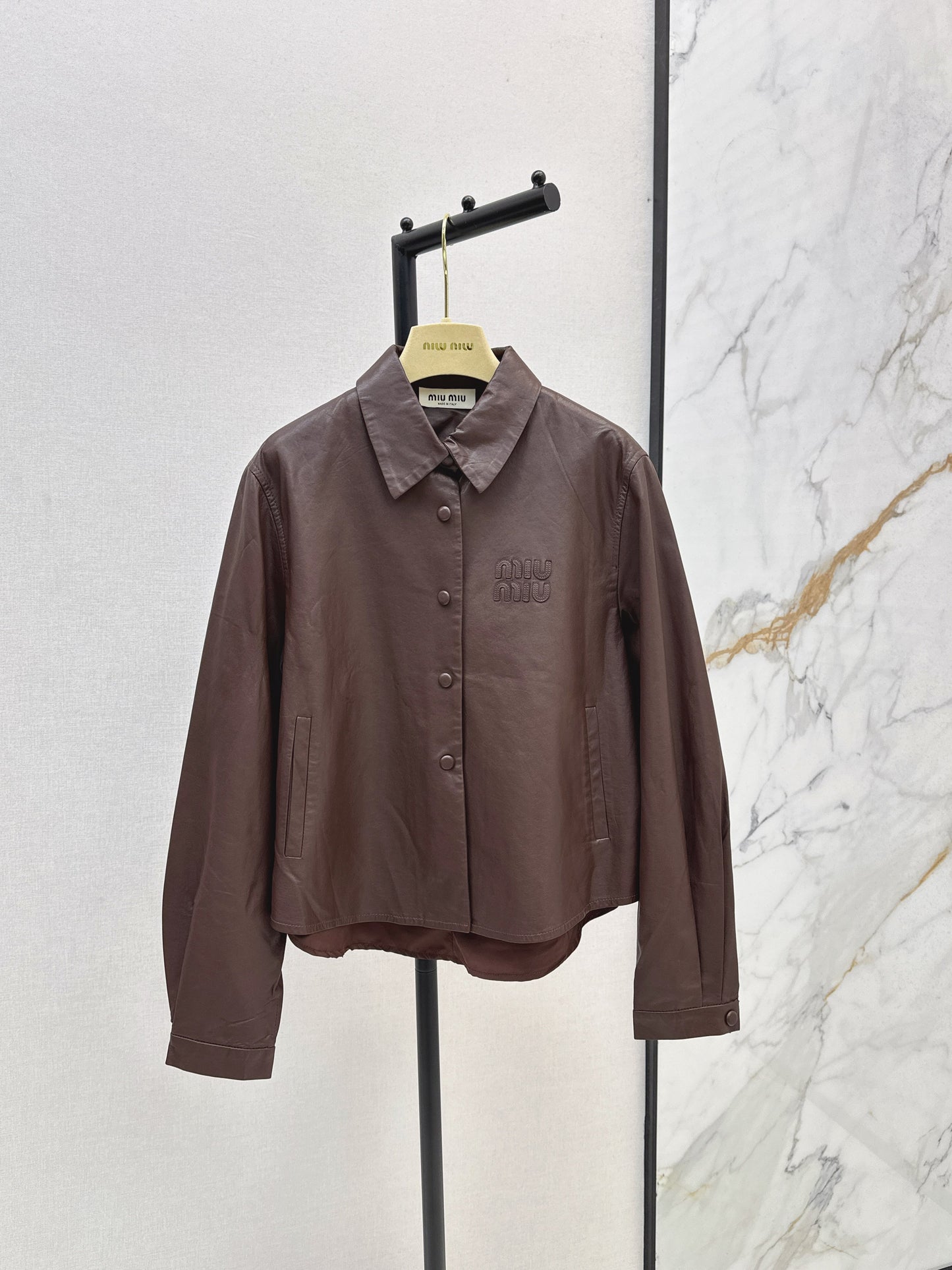 25fw Oil wax leather jacket jacket
