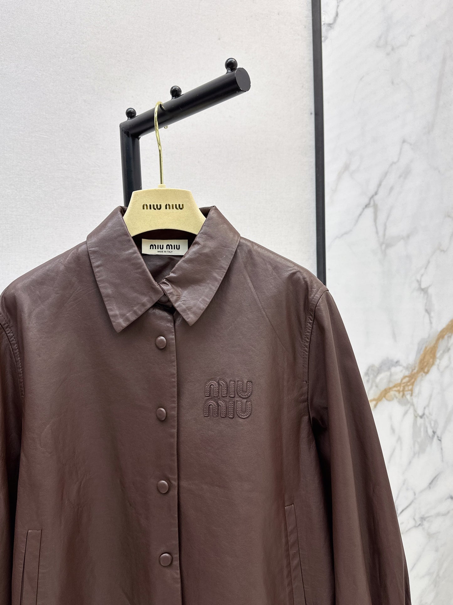 25fw Oil wax leather jacket jacket