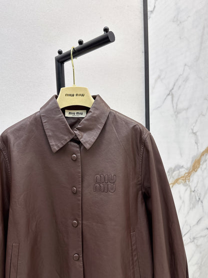 25fw Oil wax leather jacket jacket