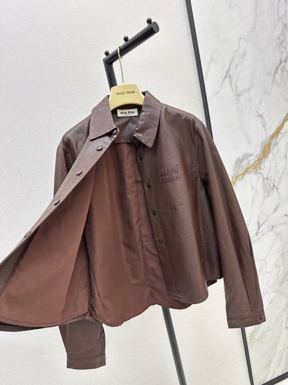 25fw Oil wax leather jacket jacket