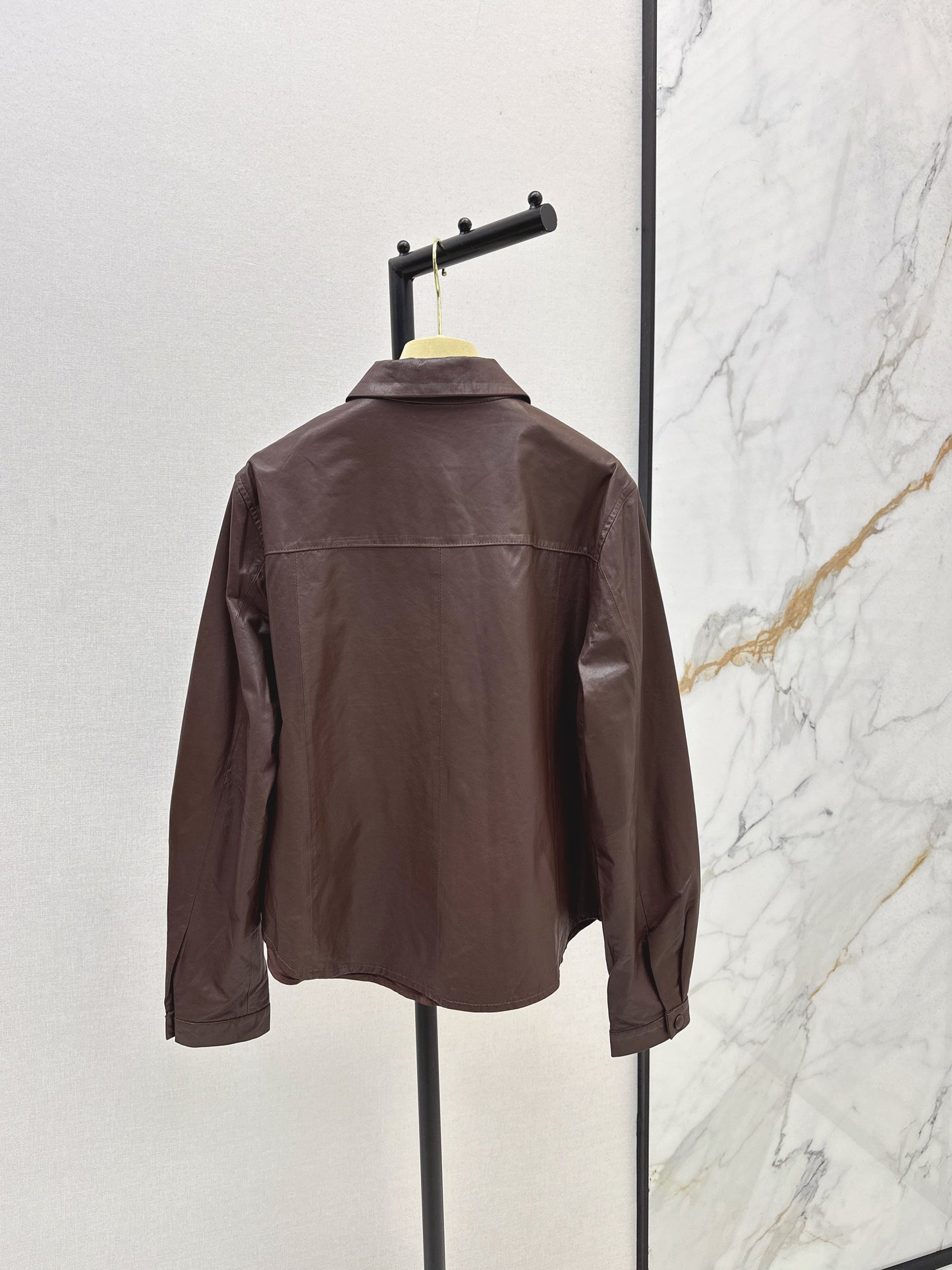 25fw Oil wax leather jacket jacket
