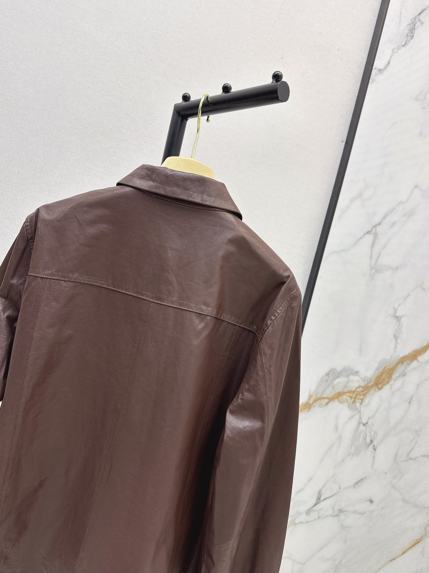 25fw Oil wax leather jacket jacket