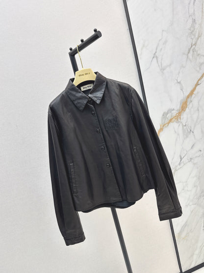 25fw Oil wax leather jacket jacket