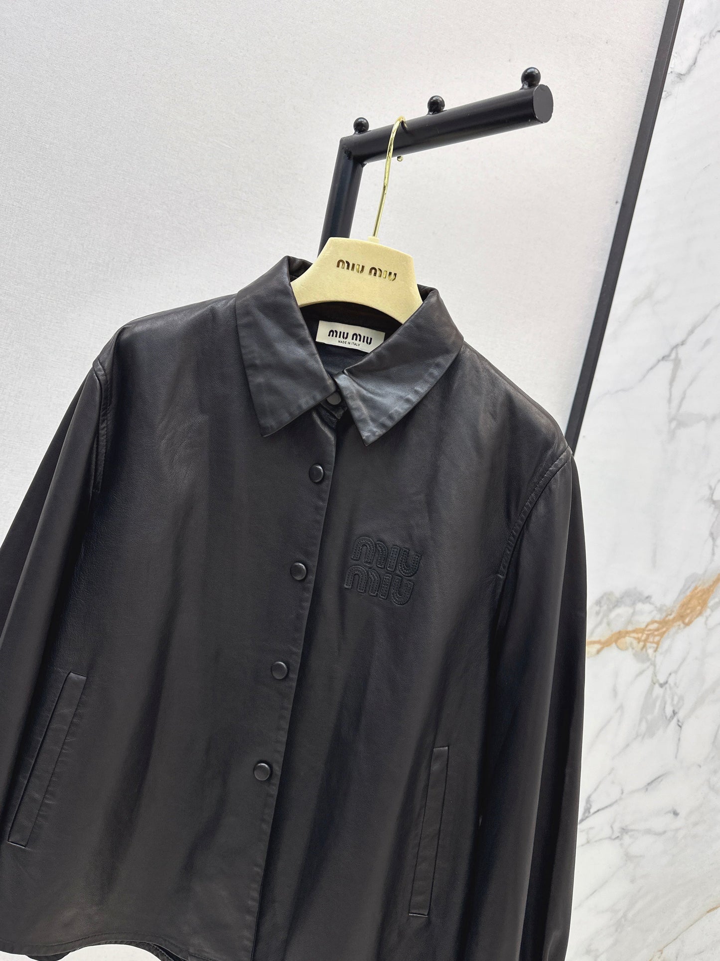 25fw Oil wax leather jacket jacket