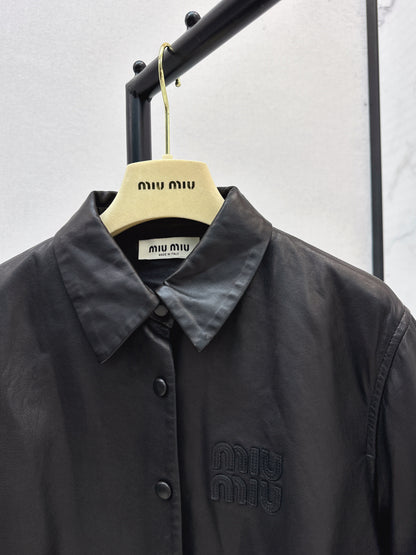 25fw Oil wax leather jacket jacket