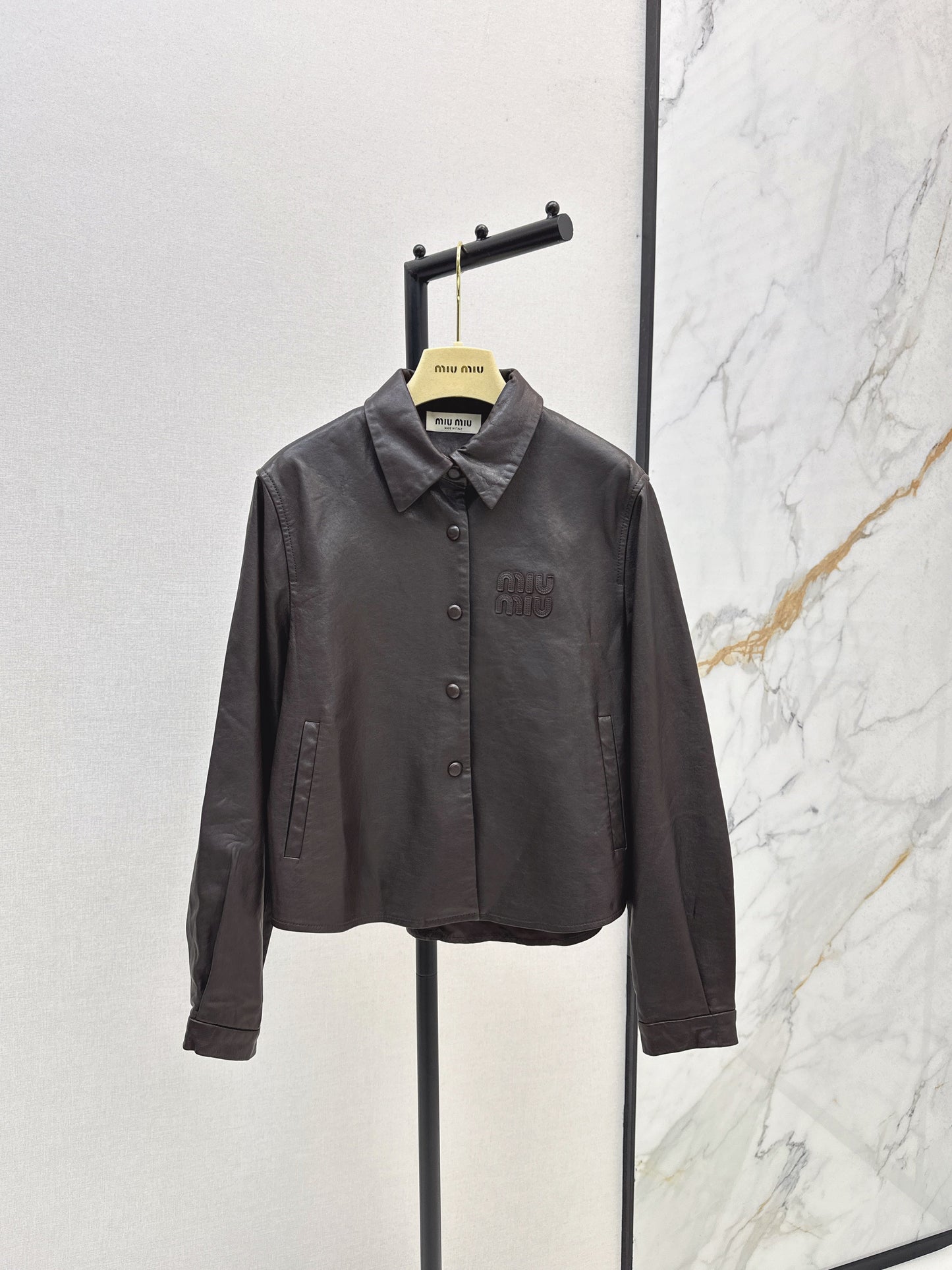 25fw Oil wax leather jacket jacket