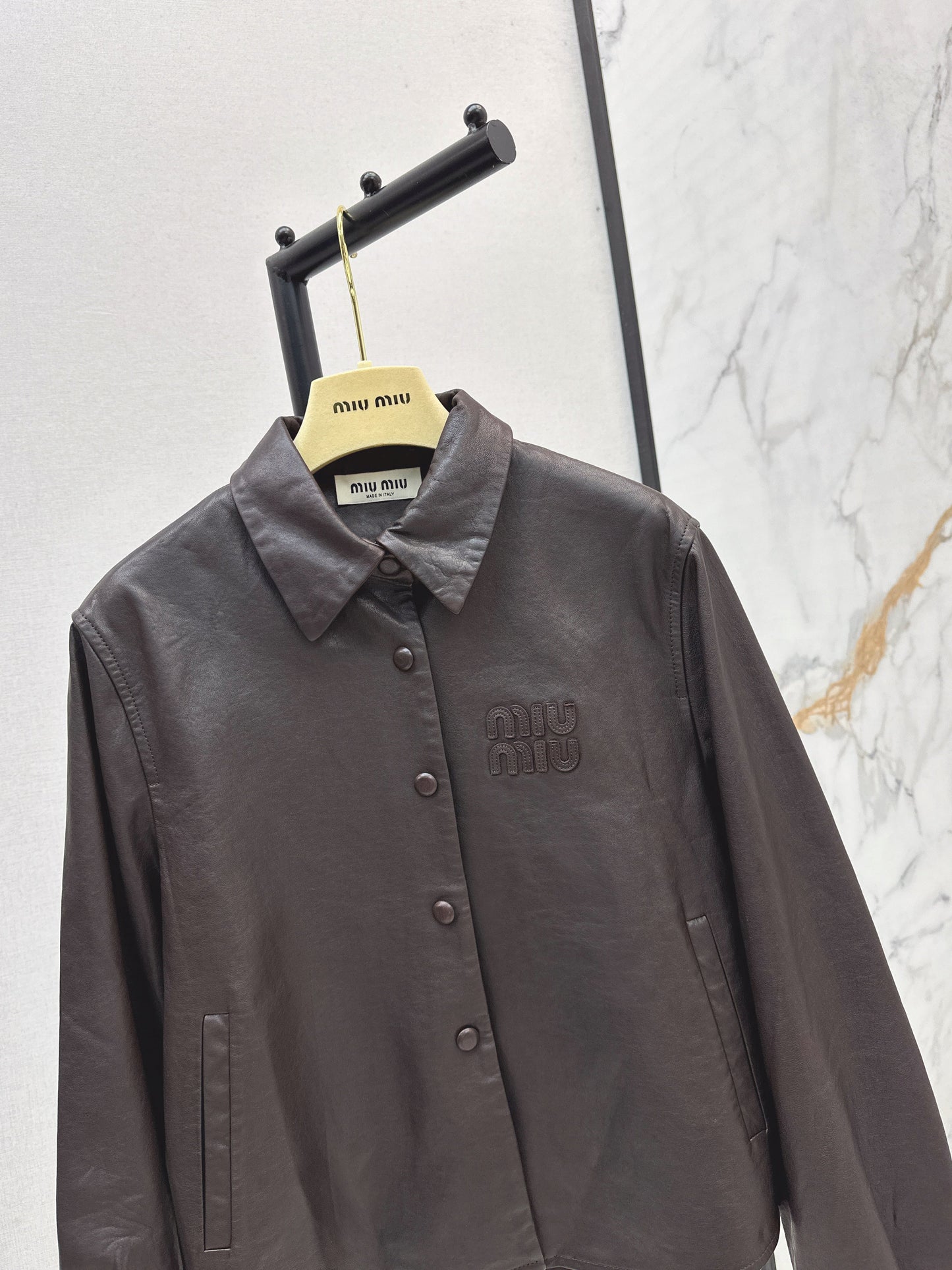 25fw Oil wax leather jacket jacket