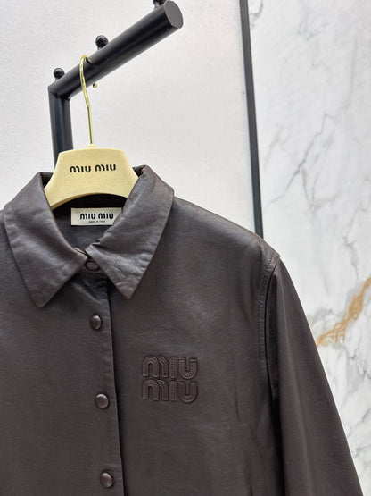 25fw Oil wax leather jacket jacket