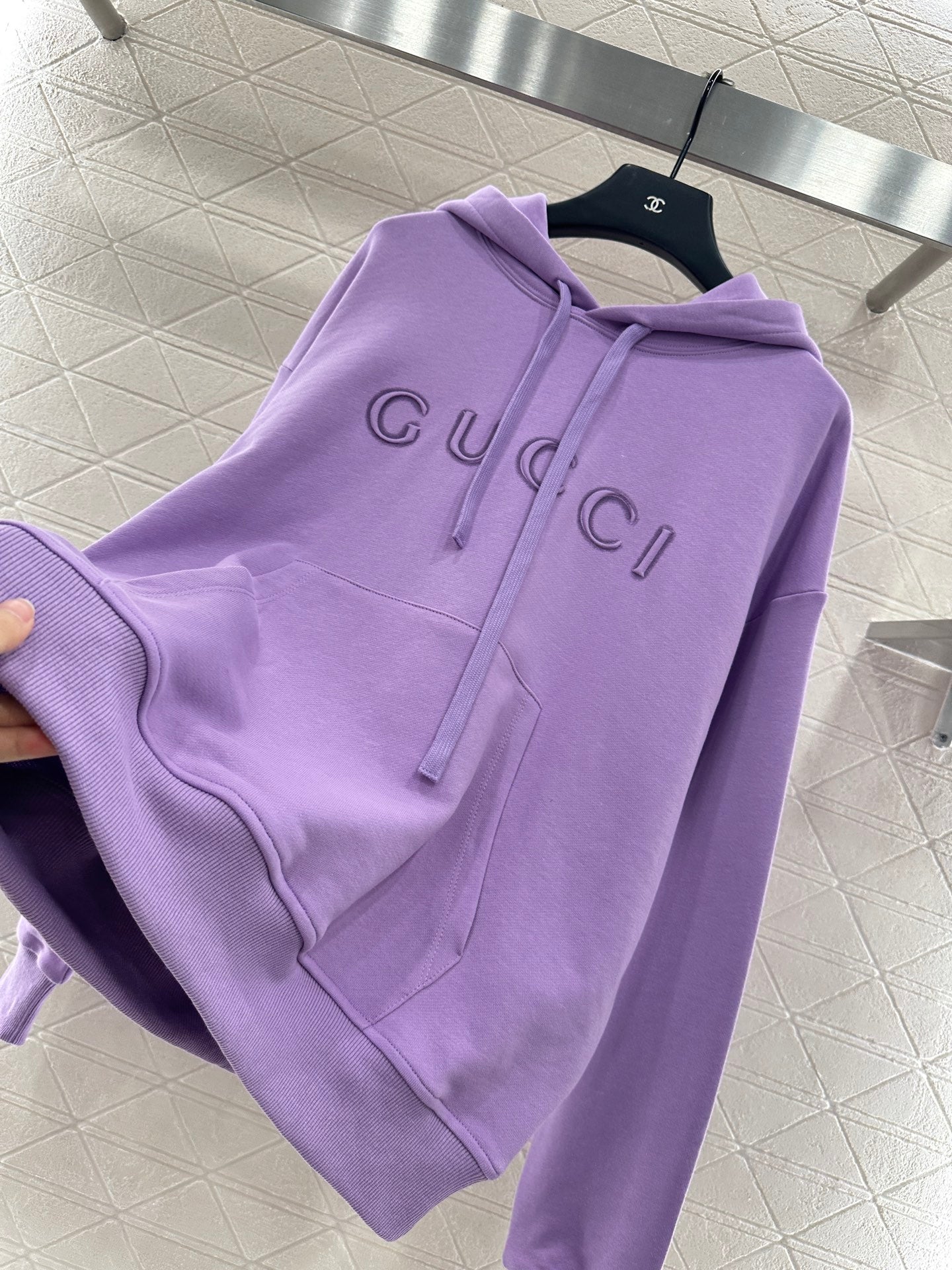 25fw Hooded letter hoodie
