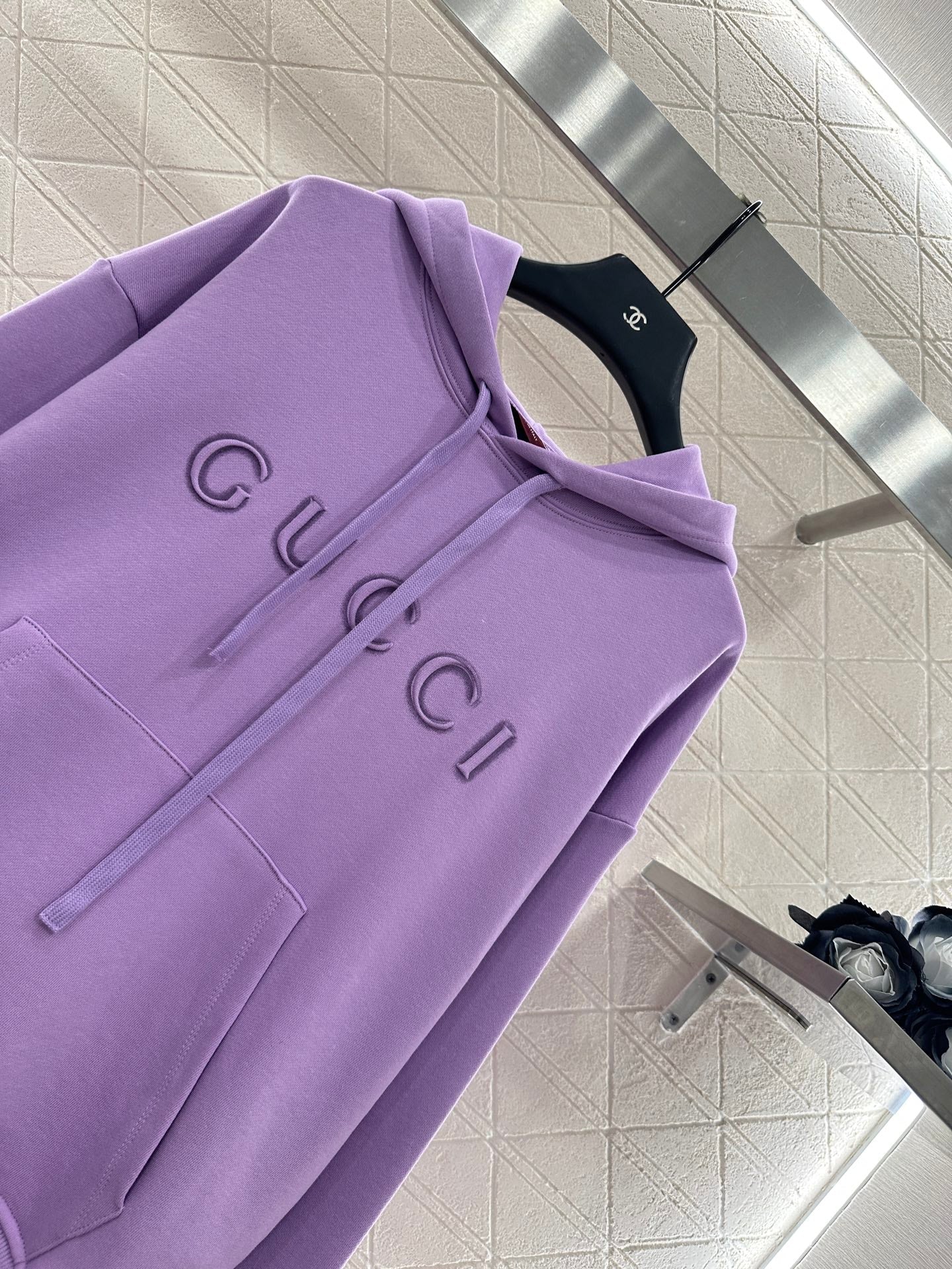 25fw Hooded letter hoodie