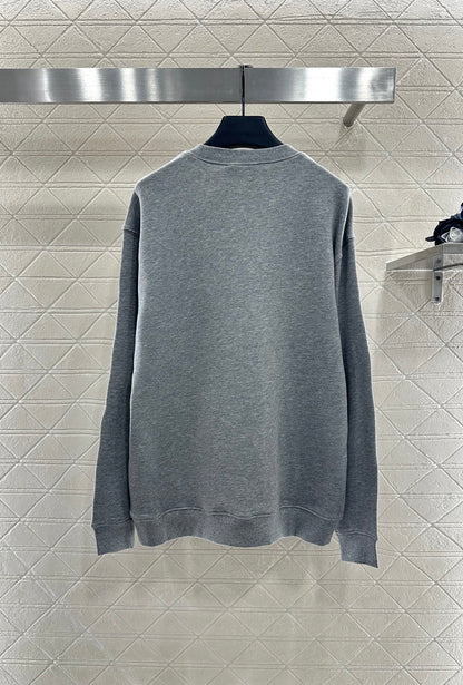 25fw Round neck letter hoodie