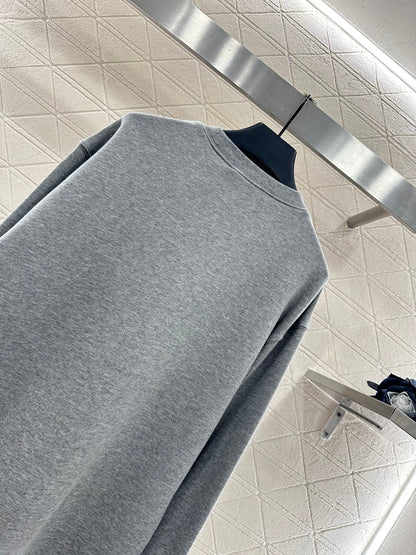 25fw Round neck letter hoodie