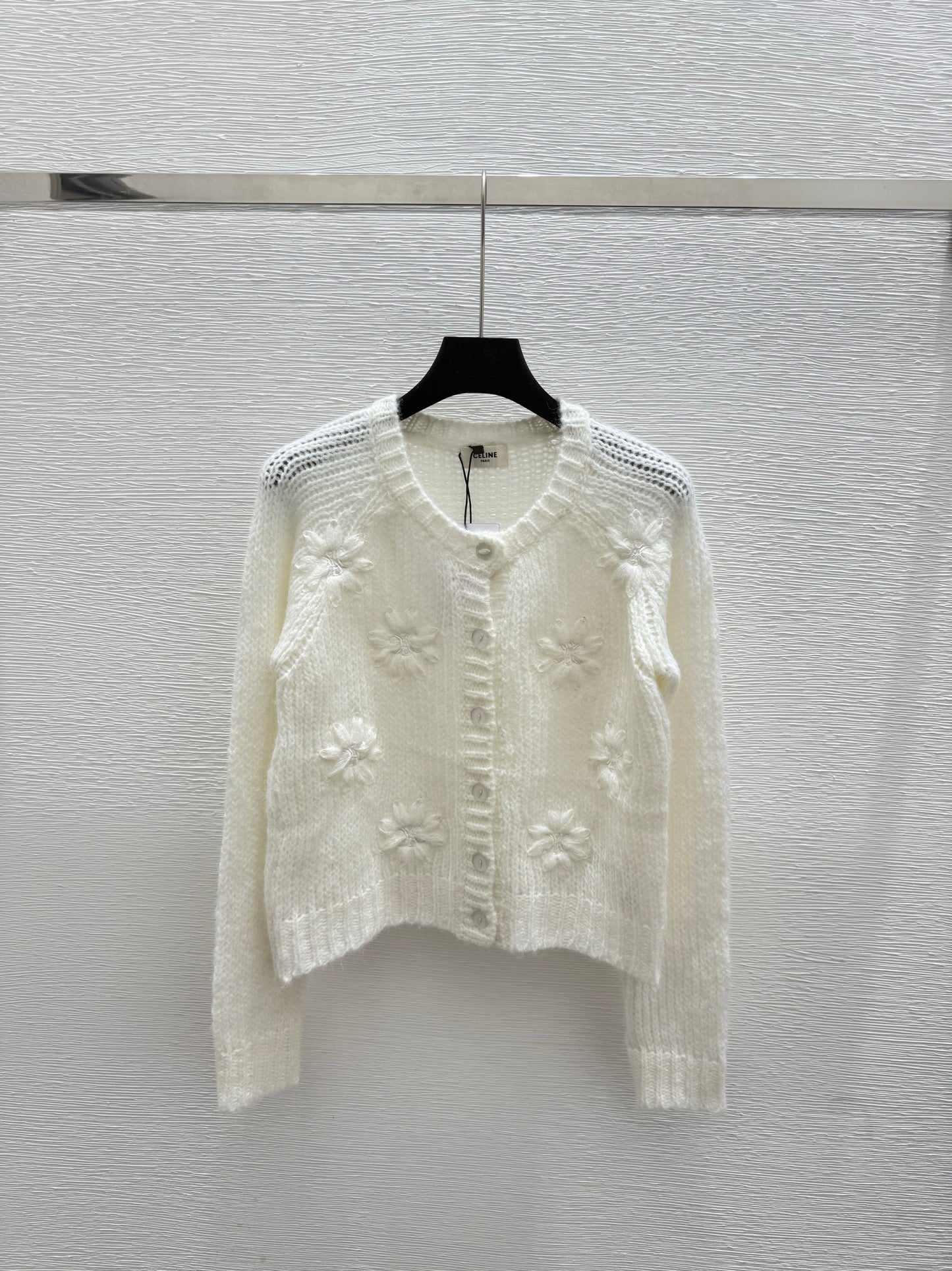 25fw Hollow knit cardigan