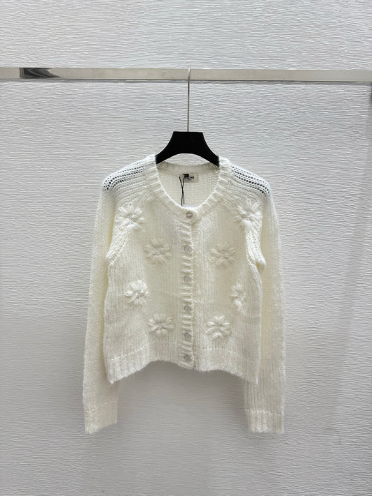 25fw Hollow knit cardigan